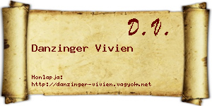 Danzinger Vivien névjegykártya